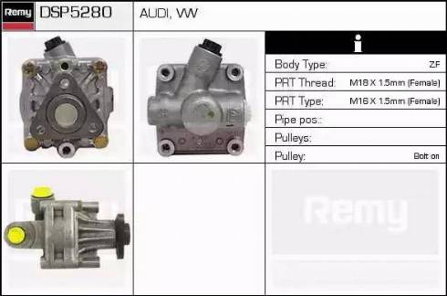 Remy DSP5280 - Хидравлична помпа, кормилно управление vvparts.bg