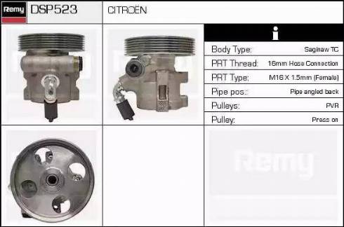 Remy DSP523 - Хидравлична помпа, кормилно управление vvparts.bg