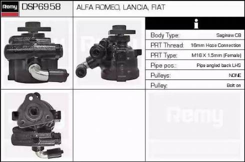 Remy DSP6958 - Хидравлична помпа, кормилно управление vvparts.bg