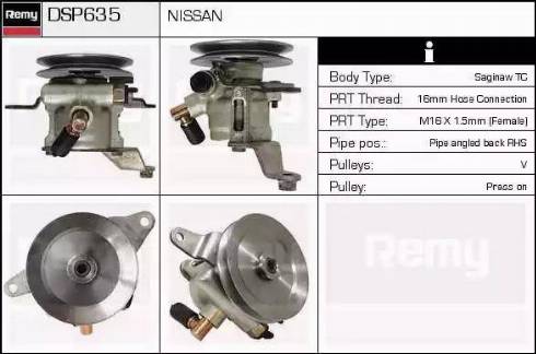 Remy DSP635 - Хидравлична помпа, кормилно управление vvparts.bg