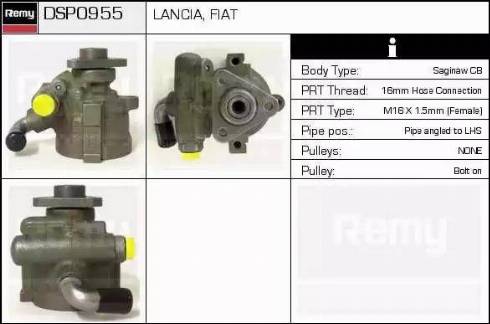 Remy DSP0955 - Хидравлична помпа, кормилно управление vvparts.bg