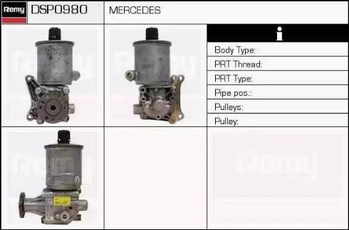 Remy DSP0980 - Хидравлична помпа, кормилно управление vvparts.bg