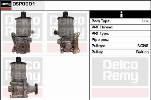 Remy DSP0001 - Хидравлична помпа, кормилно управление vvparts.bg