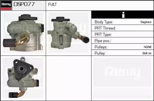 Remy DSP077 - Хидравлична помпа, кормилно управление vvparts.bg