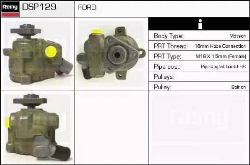 Remy DSP129 - Хидравлична помпа, кормилно управление vvparts.bg