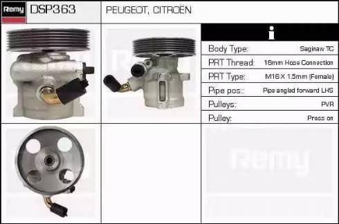 Remy DSP363 - Хидравлична помпа, кормилно управление vvparts.bg