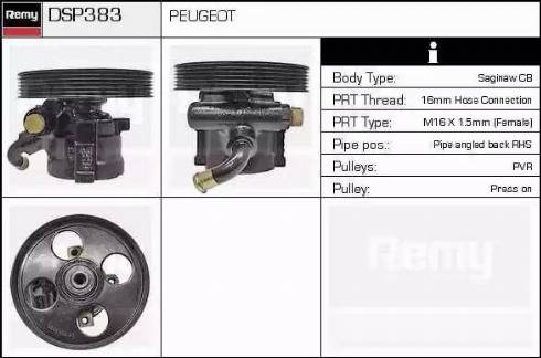 Remy DSP383 - Хидравлична помпа, кормилно управление vvparts.bg