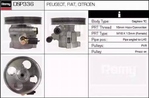 Remy DSP336 - Хидравлична помпа, кормилно управление vvparts.bg