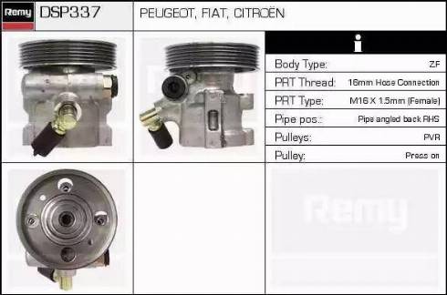 Remy DSP337 - Хидравлична помпа, кормилно управление vvparts.bg