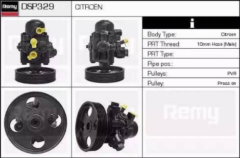 Remy DSP329 - Хидравлична помпа, кормилно управление vvparts.bg