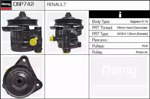 Remy DSP742 - Хидравлична помпа, кормилно управление vvparts.bg