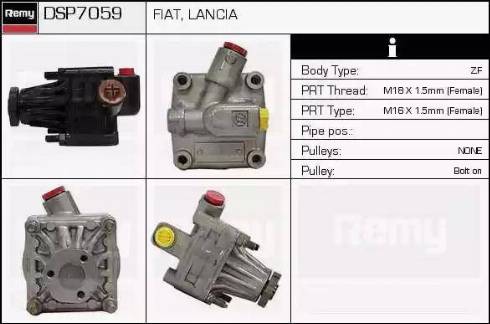 Remy DSP7059 - Хидравлична помпа, кормилно управление vvparts.bg