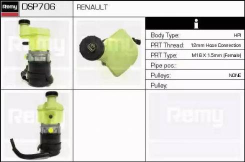 Remy DSP706 - Хидравлична помпа, кормилно управление vvparts.bg