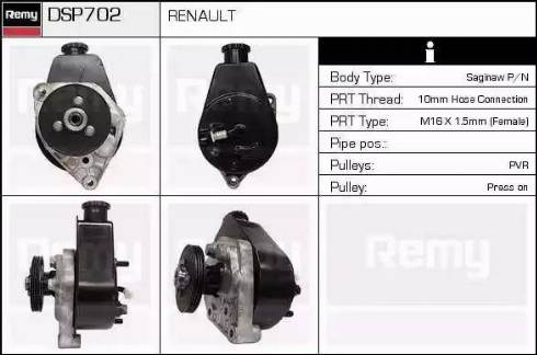 Remy DSP702 - Хидравлична помпа, кормилно управление vvparts.bg