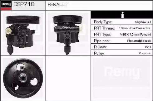 Remy DSP718 - Хидравлична помпа, кормилно управление vvparts.bg