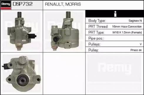 Remy DSP732 - Хидравлична помпа, кормилно управление vvparts.bg