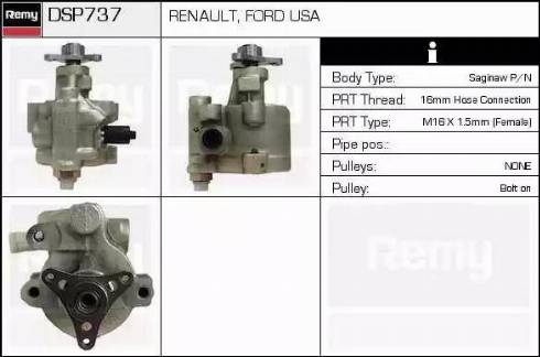 Remy DSP737 - Хидравлична помпа, кормилно управление vvparts.bg