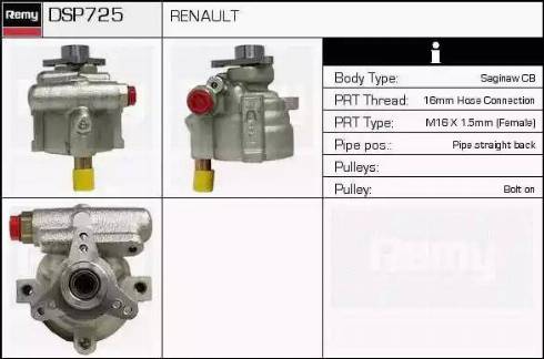 Remy DSP725 - Хидравлична помпа, кормилно управление vvparts.bg