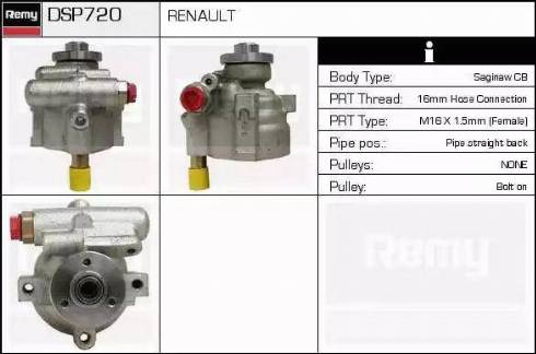 Remy DSP720 - Хидравлична помпа, кормилно управление vvparts.bg