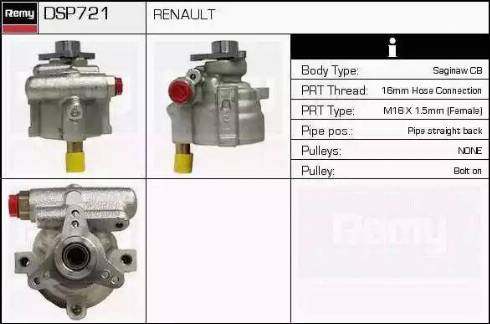 Remy DSP721 - Хидравлична помпа, кормилно управление vvparts.bg