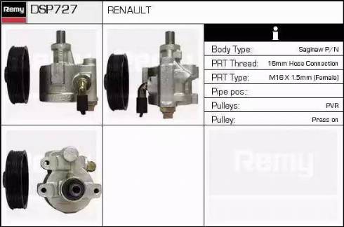 Remy DSP727 - Хидравлична помпа, кормилно управление vvparts.bg