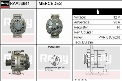 Remy RAA23641 - Генератор vvparts.bg