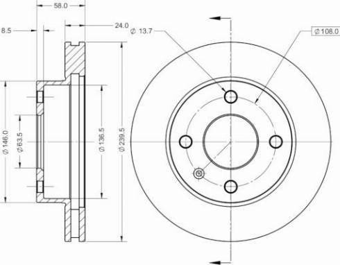 Remy RAD1997C - Спирачен диск vvparts.bg