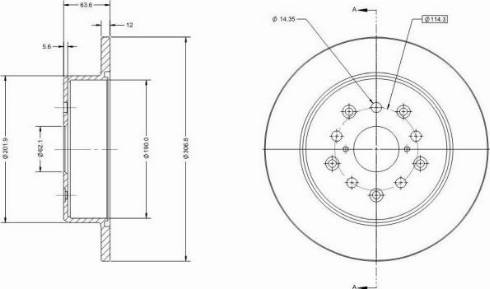 Remy RAD1950C - Спирачен диск vvparts.bg