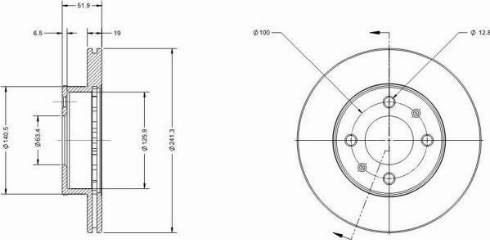 Remy RAD1918C - Спирачен диск vvparts.bg