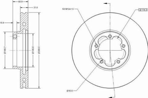 Remy RAD1932C - Спирачен диск vvparts.bg