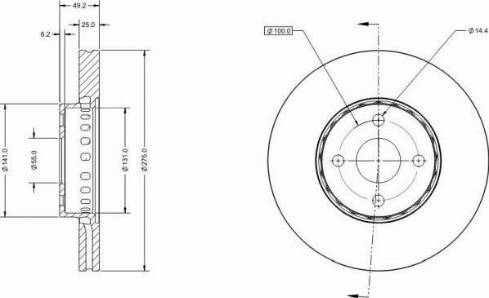 Remy RAD1937C - Спирачен диск vvparts.bg