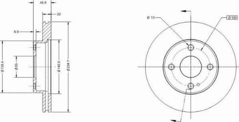 Remy RAD1928C - Спирачен диск vvparts.bg