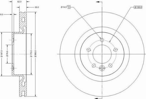 Remy RAD1444C - Спирачен диск vvparts.bg