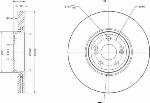 Remy RAD1447C - Спирачен диск vvparts.bg