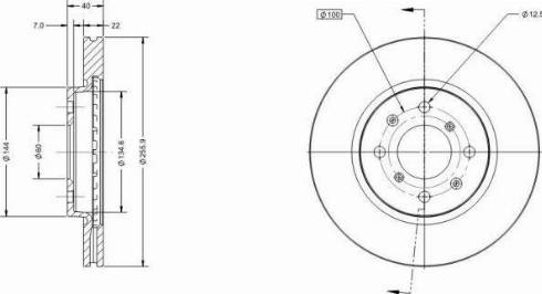 Remy RAD1454C - Спирачен диск vvparts.bg