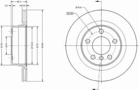 Remy RAD1469C - Спирачен диск vvparts.bg