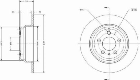 Remy RAD1400C - Спирачен диск vvparts.bg