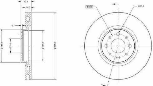 Remy RAD1401C - Спирачен диск vvparts.bg