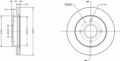 Remy RAD1408C - Спирачен диск vvparts.bg