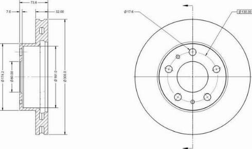 Remy RAD1489C - Спирачен диск vvparts.bg