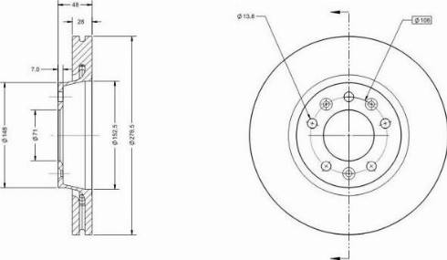 Remy RAD1480C - Спирачен диск vvparts.bg