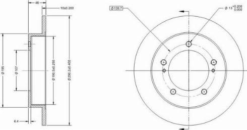 Remy RAD1433C - Спирачен диск vvparts.bg