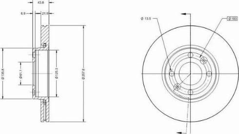 Remy RAD1428C - Спирачен диск vvparts.bg