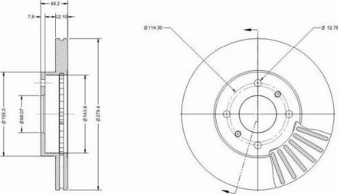 Remy RAD1479C - Спирачен диск vvparts.bg