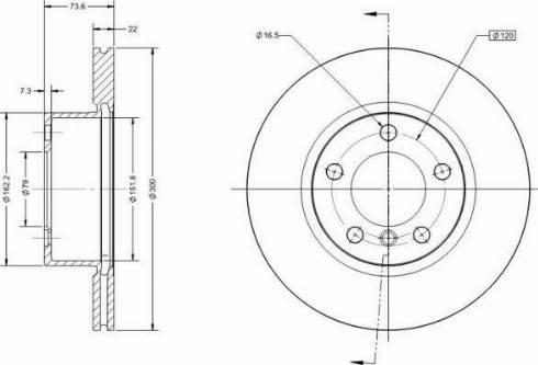 Remy RAD1473C - Спирачен диск vvparts.bg