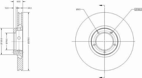 Remy RAD1590C - Спирачен диск vvparts.bg