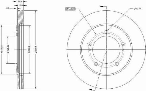 Remy RAD1546C - Спирачен диск vvparts.bg