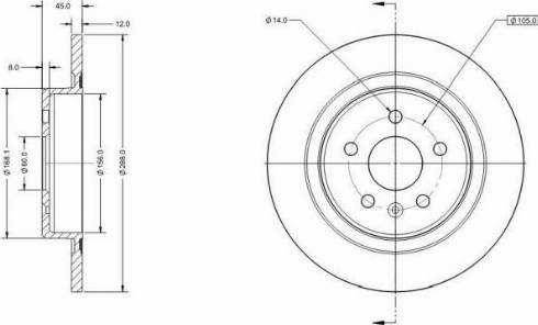 Remy RAD1559C - Спирачен диск vvparts.bg