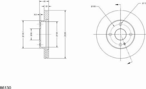 Remy RAD1551C - Спирачен диск vvparts.bg