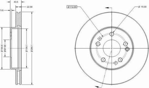 Remy RAD1569C - Спирачен диск vvparts.bg